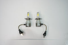 C6 LED Headlight Conversion Kit (Pair) - Super Bright $6000 \text{K}$ White, Fan-Cooled, Plug & Play Upgrade 9005
