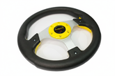 Universal MOMO Style Racing Steering Wheel - Deep Dish Sport Steering Wheel