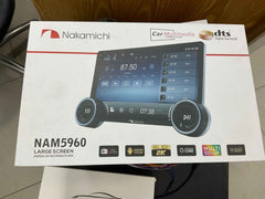 Dual Knob Nakamichi NAM5960 Android Car Stereo - 10-Inch HD Display, 2GB RAM / 32GB ROM, Universal Multimedia System