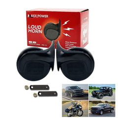 MAXX POWER Super Loud Car Horn - Universal 12V Dual-Tone Snail Horn for Cars, Trucks & Bikes