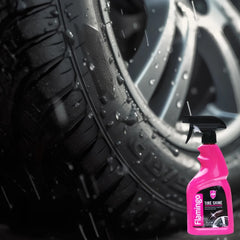 FLAMINGO High-Gloss Tyre Shine Spray - Deep 'Wet-Look' Finish, UV Protection & Long-Lasting Formula