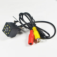 Universal 8 LED Night Vision Car Camera - HD Reverse Backup Camera, 170° Wide Angle, IP68 Waterproof