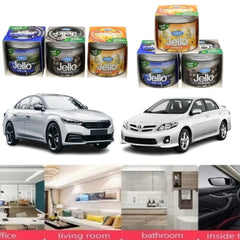 3-Pack Jello Car Air Fresheners - Premium Gel Scents: Black Ice, New Car & Vanilla | Long-Lasting Perfume