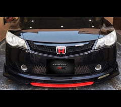 Car Front Bumper Splitter ABS Plastic Red Kannard – 4 Pcs | Auto Artists