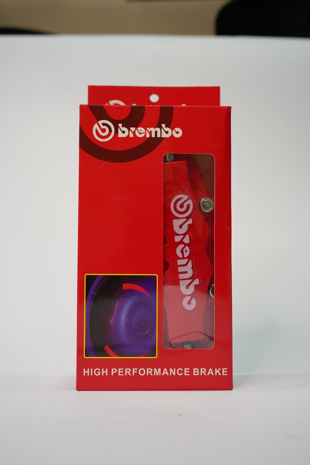 Small BREMBO Brake Caliper Cover (1 Pair) - Universal Fit, Heat Resistant Cosmetic Upgrade for Rear Calipers