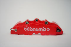 Small BREMBO Brake Caliper Cover (1 Pair) - Universal Fit, Heat Resistant Cosmetic Upgrade for Rear Calipers