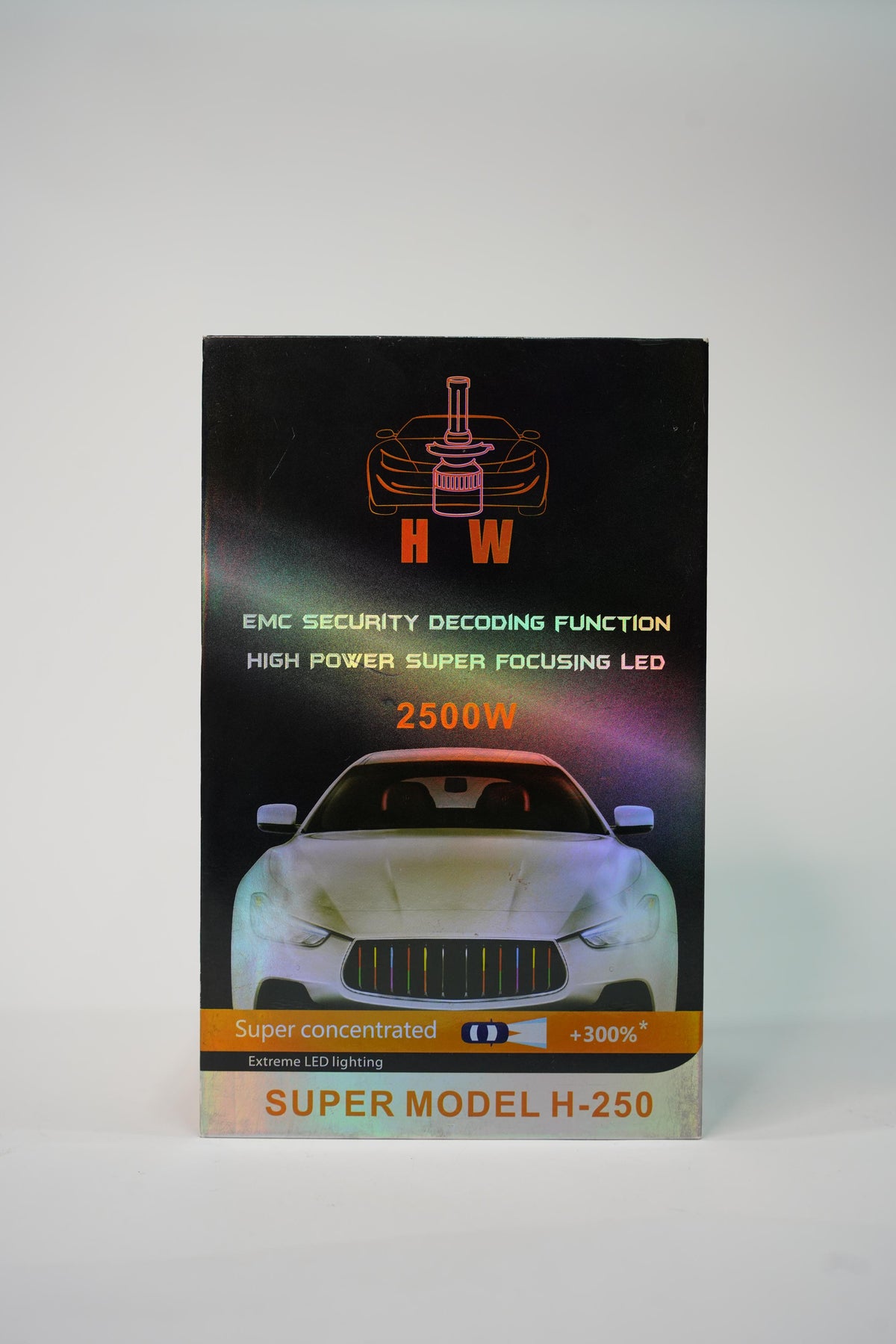 HW High-Power 9005 LED Headlight Conversion Kit (2500W Rating) - Extreme Brightness  White, Turbo Fan Cooled