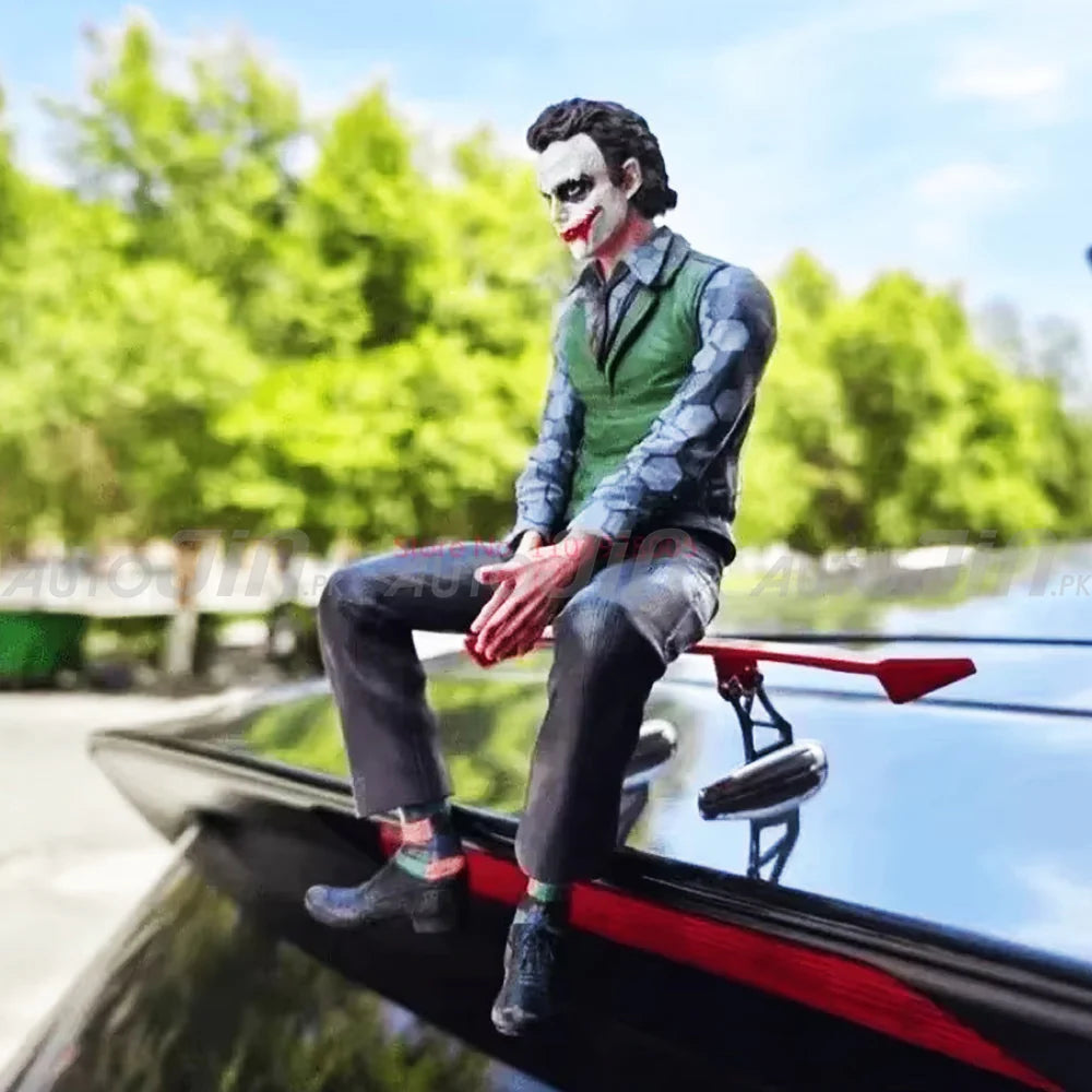 Heath Ledger Joker Sitting Doll for Car Dashboard or Rear Roof Decoration