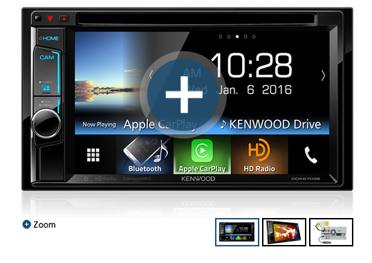 KENWOOD DDX67063 6.8" Double DIN Receiver - Ultimate Smartphone Integration & Hi-Res Sound