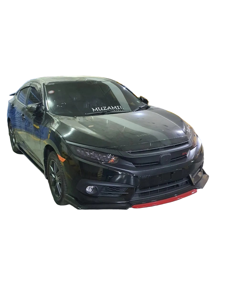 Car Front Bumper Splitter ABS Plastic Red Kannard – 4 Pcs | Auto Artists