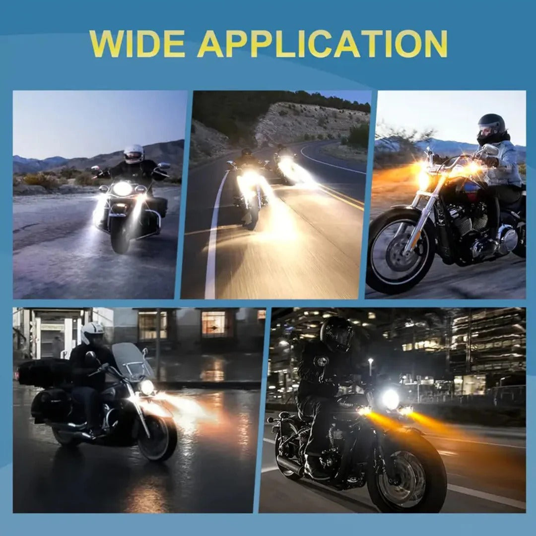 High Power 2 SMD LED Auxiliary Driving Light for Motorcycle & Car - Metal Body Spot Beam (Single)