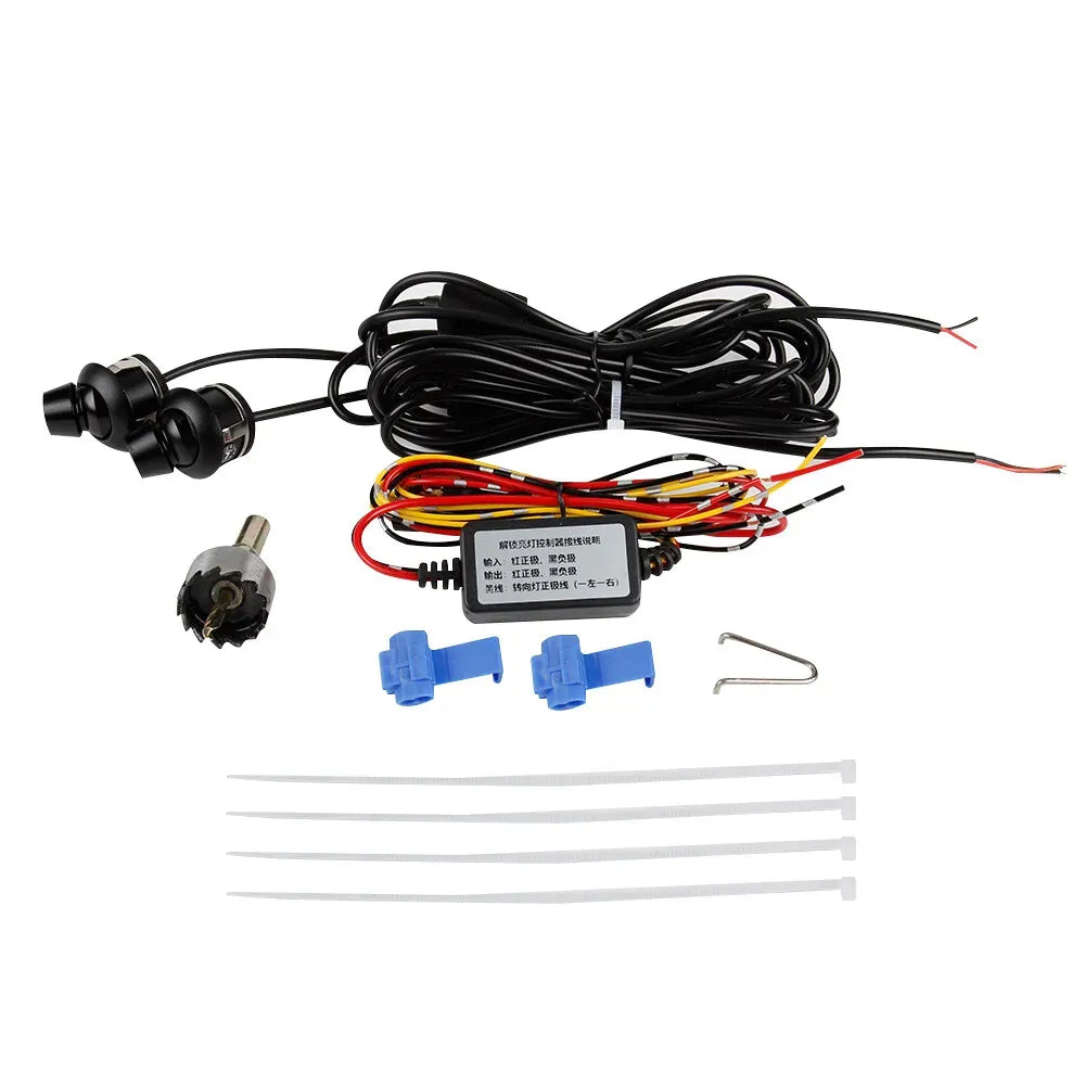 Universal Angel Wing LED Projection Lights - 12V Welcome Puddle Light Carpet, Waterproof & Adjustable