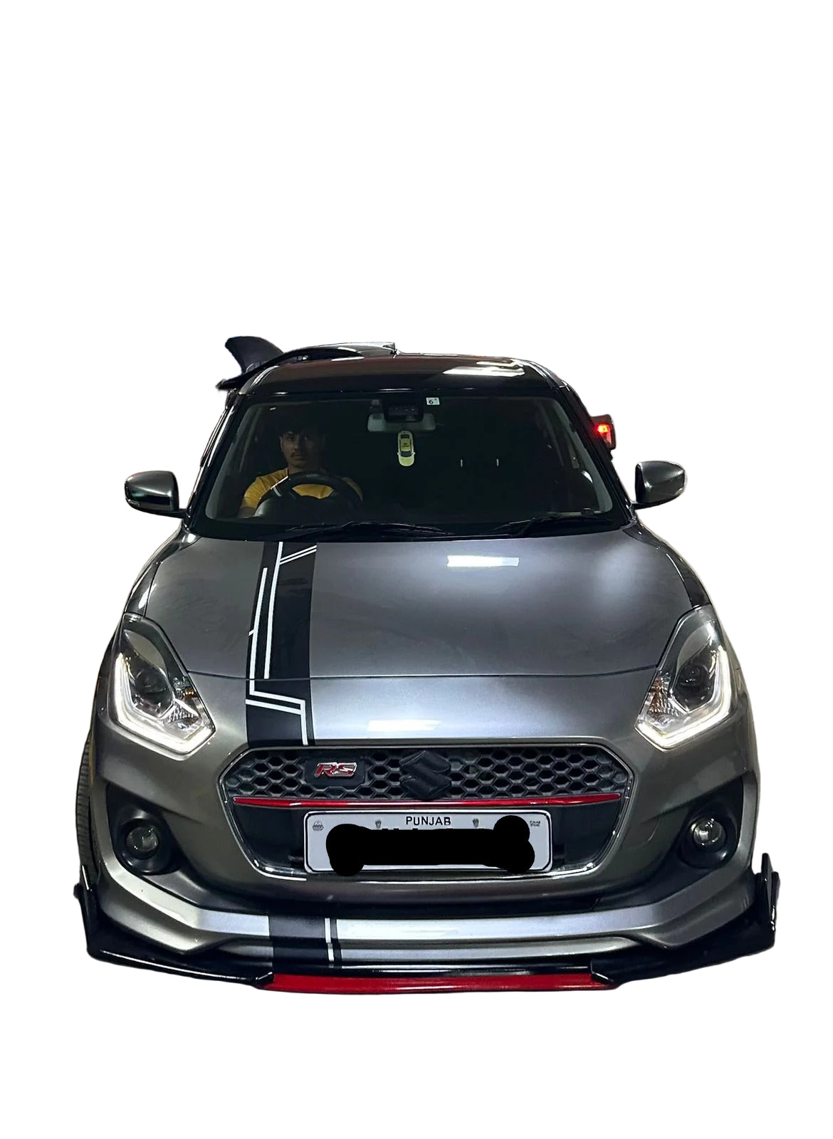 Car Front Bumper Splitter ABS Plastic Red Kannard – 4 Pcs | Auto Artists