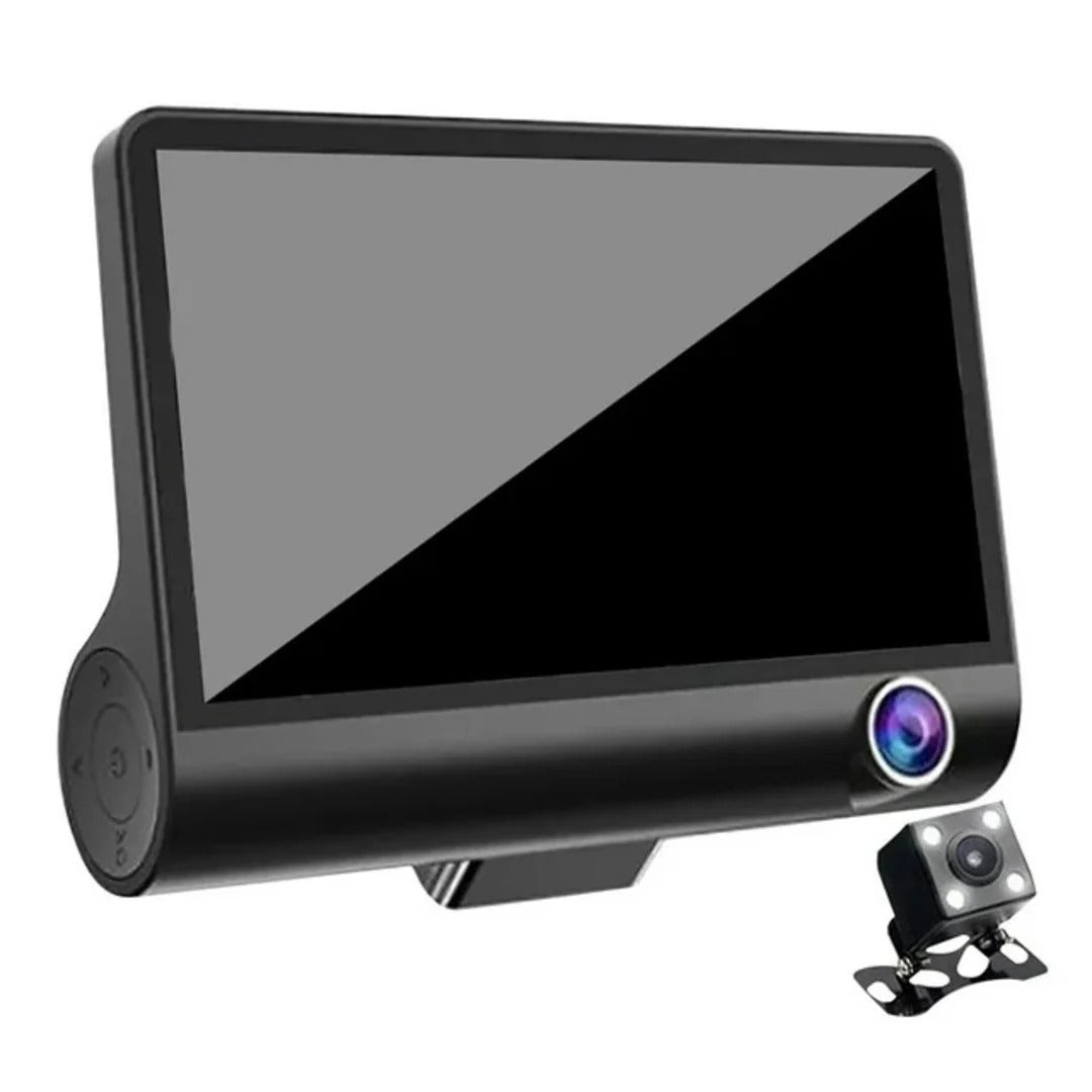 Universal FHD 1080P Dash Cam Recorder - Wide Angle Car DVR with LCD Screen & Rearview Video Support