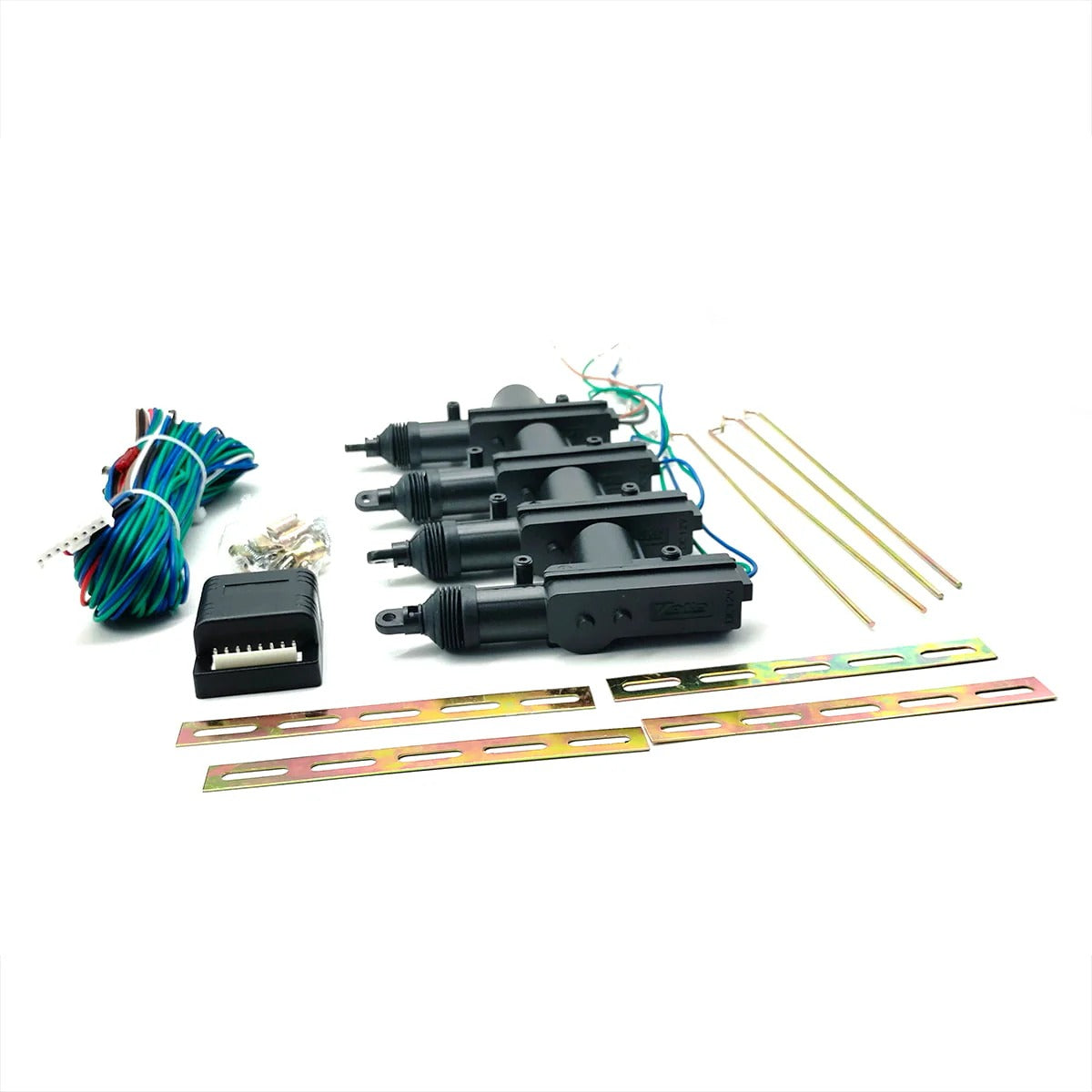 YOKO Universal Car Central Lock System (4-Door Kit) - High Torque Motors, Keyless Entry Ready