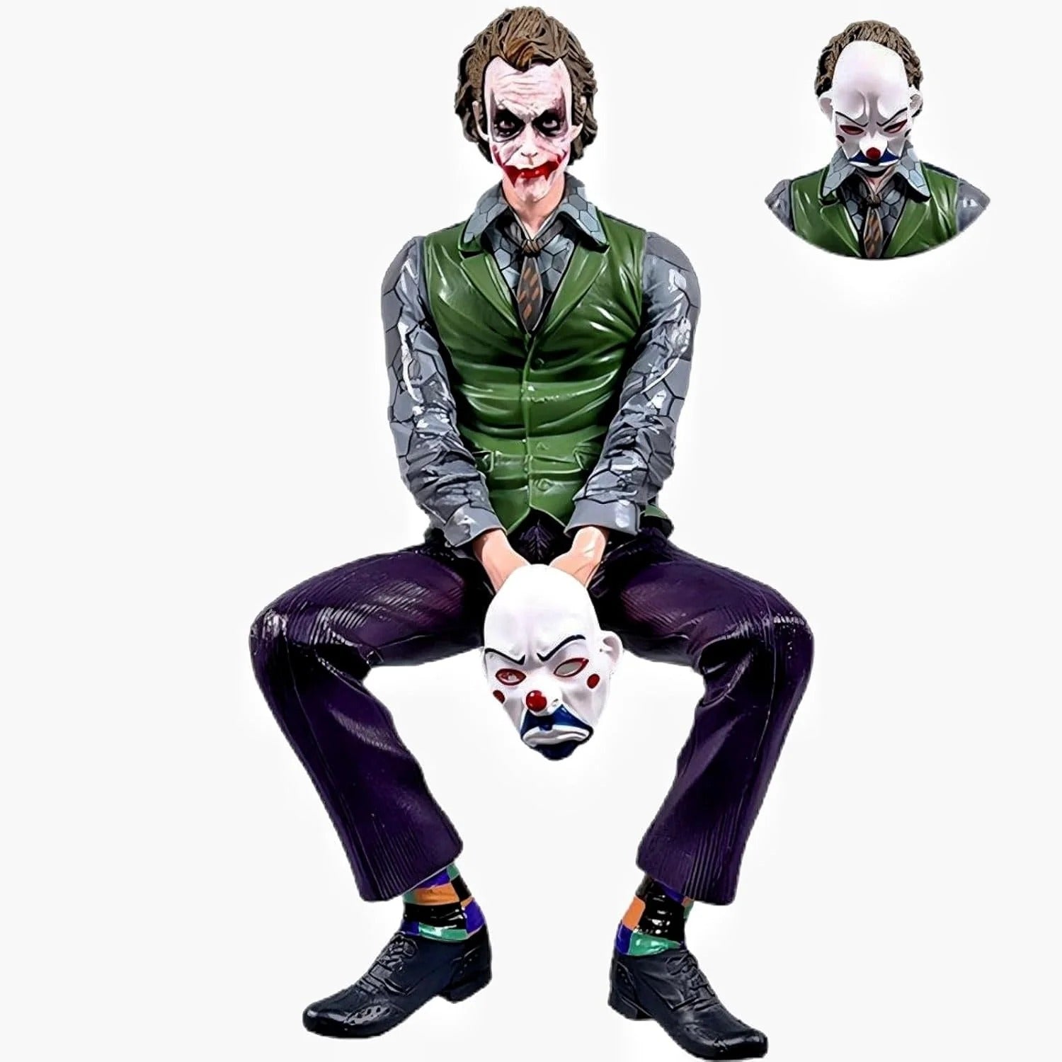D-11 Cool Joker Resin Statue Car Interior Decoration Accessory (Large 1 Pc) - Universal Dashboard Ornament