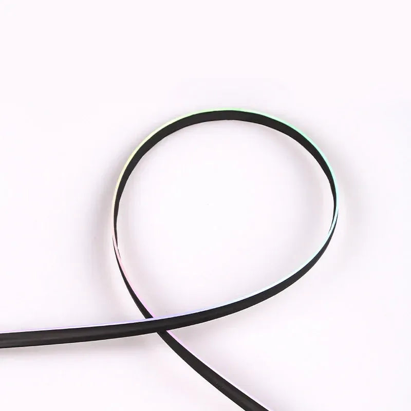 Dynamic RGB EL Wire Car Interior Light Kit - App & Remote Controlled, Flexible Neon Glow Strip for Dashboard